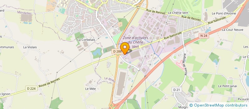 localisation de l'entreprise FLEURISSEMENT D'IDEES  LE RHEU