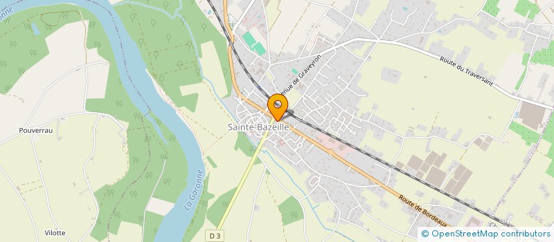 localisation de l'entreprise FLEURISTE GUILLE  SAINTE-BAZEILLE