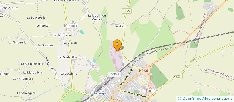 localisation de l'entreprise FLEURISTERIA à LA LOUPE