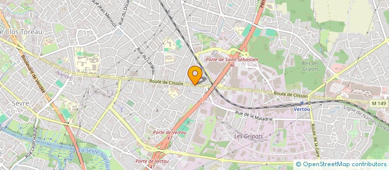 localisation de l'entreprise FLEUROCHEAU  VERTOU