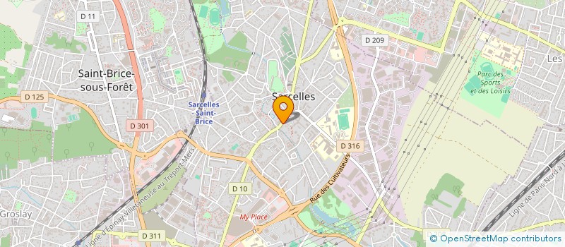 localisation de l'entreprise FLEUROISE  SARCELLES