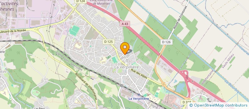 localisation de l'entreprise FLEUROT CHARVET  LA VERPILLIERE