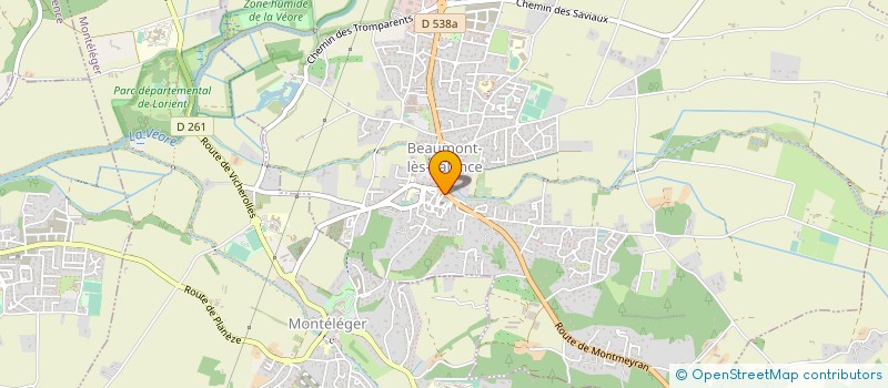 localisation de l'entreprise FLEURS A FLEURS à BEAUMONT-LES-VALENCE