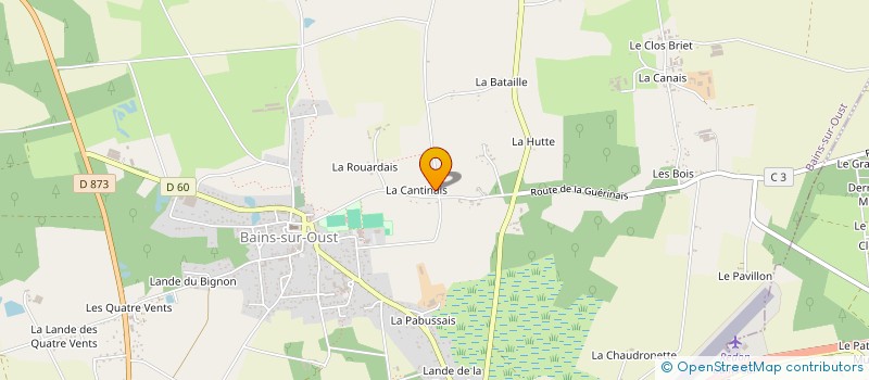 localisation de l'entreprise FLEURS CHLOE MANON  BAINS-SUR-OUST