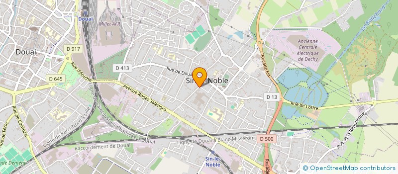 localisation de l'entreprise FLEURS CLAUDINE  SIN-LE-NOBLE