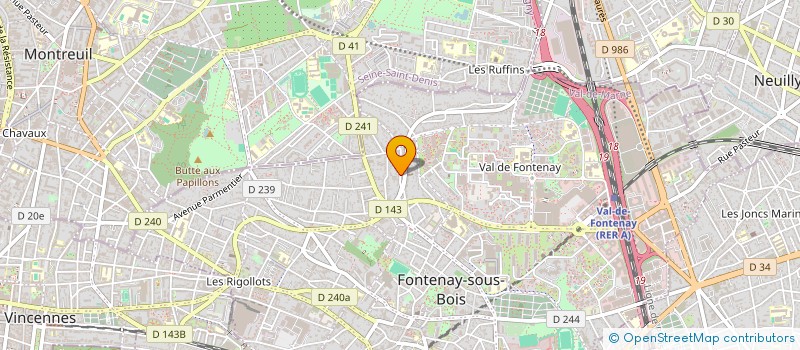 localisation de l'entreprise FLEURS DE BAGNOLET à FONTENAY-SOUS-BOIS