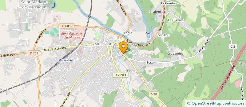 localisation de l'entreprise FLEURS DE BOHEME  MUSSIDAN