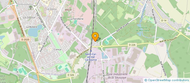 localisation de l'entreprise FLEURS DE BOURGOGNE  SAINT-CYR-EN-VAL