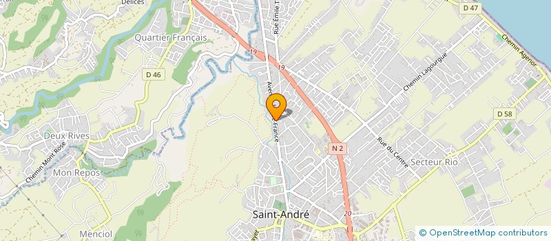 localisation de l'entreprise FLEURS DE CANNE à SAINT-ANDRE