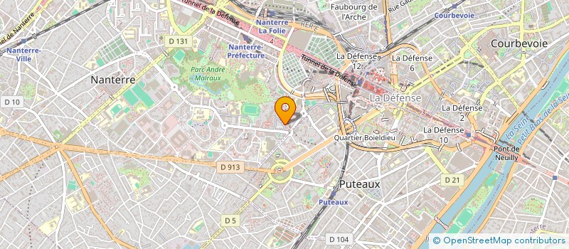 localisation de l'entreprise FLEURS DE FRANGIPANIER  NANTERRE