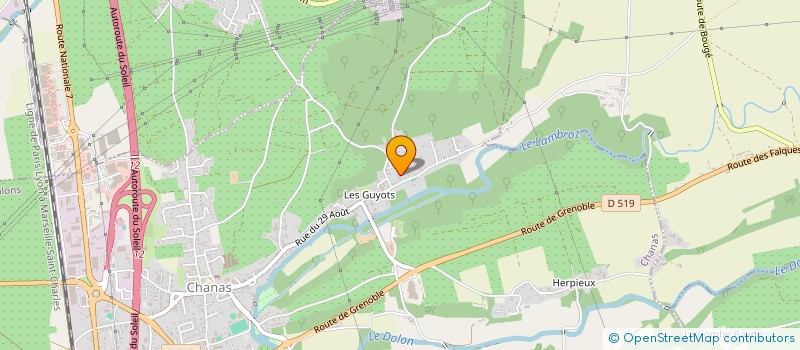 localisation de l'entreprise FLEURS DE GALET  CHANAS