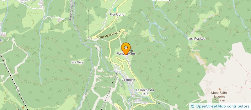 localisation de l'entreprise FLEURS DE GIVRES  LA PLAGNE TARENTAISE