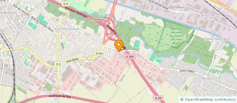 localisation de l'entreprise FLEURS DE LAON  CORMONTREUIL