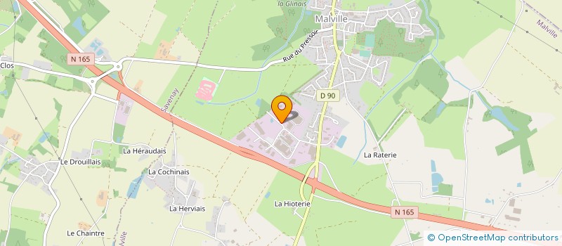 localisation de l'entreprise FLEURS DE LOIRE  MALVILLE