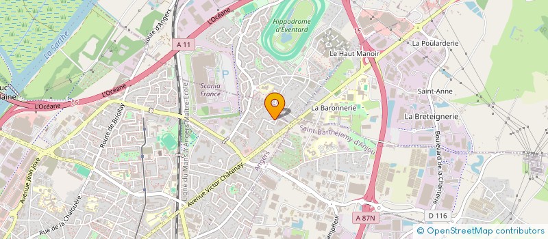 localisation de l'entreprise FLEURS DE MAM à ANGERS