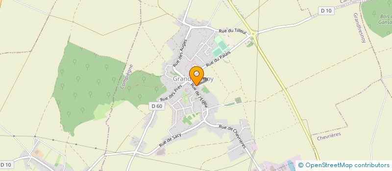 localisation de l'entreprise FLEURS DE PRINTEMPS  GRANDFRESNOY