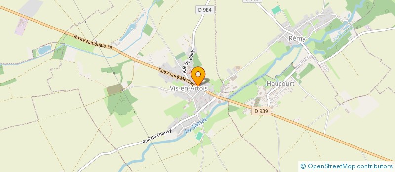 localisation de l'entreprise FLEURS DE VIE à VIS-EN-ARTOIS