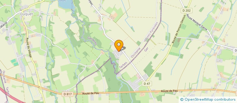 localisation de l'entreprise FLEURS DE VIE  GARDERES