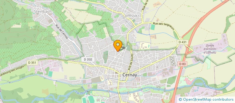 localisation de l'entreprise FLEURS DES CHAMPS  UFFHOLTZ