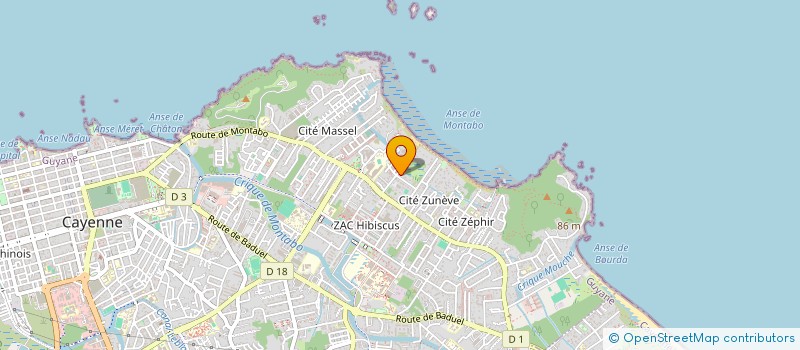 localisation de l'entreprise FLEURS DES ILES  CAYENNE