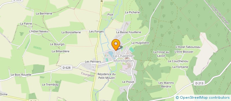 localisation de l'entreprise FLEURS. DEUX. VIES à LA CHAPELLE-MONTLIGEON
