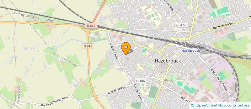 localisation de l'entreprise FLEURS DIFFUSION à HAZEBROUCK