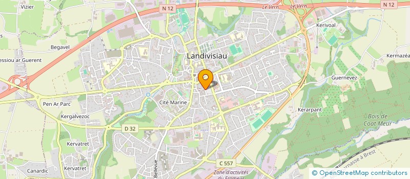 localisation de l'entreprise FLEURS DU LEON à LANDIVISIAU