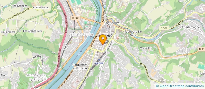 localisation de l'entreprise FLEURS DU PLAISIR à VIENNE