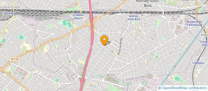 localisation de l'entreprise FLEURS ET BOUGIES à AULNAY-SOUS-BOIS