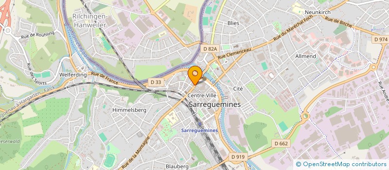 localisation de l'entreprise FLEURS ET DECORS à SARREGUEMINES