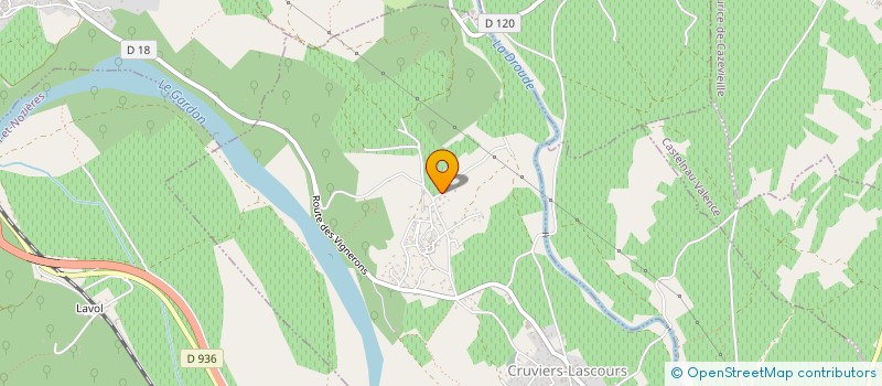 localisation de l'entreprise FLEURS ET FRAISES  CRUVIERS LASCOURS