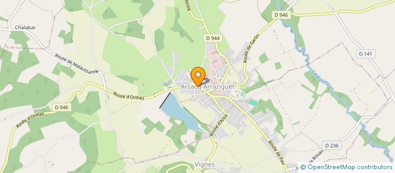 localisation de l'entreprise FLEURS ET JARDINS  ARZACQ-ARRAZIGUET