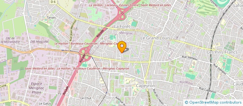 localisation de l'entreprise FLEURS ET JARDINS CONSEIL à MERIGNAC