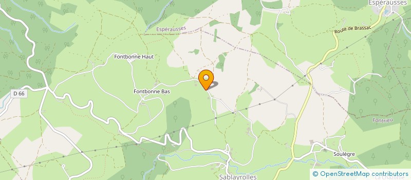 localisation de l'entreprise FLEURS ET JARDINS DU SIDOBRE  LE BEZ