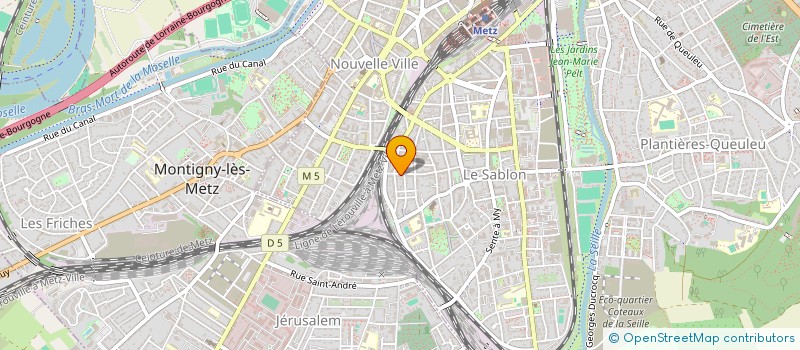 localisation de l'entreprise FLEURS ET NATURE  METZ