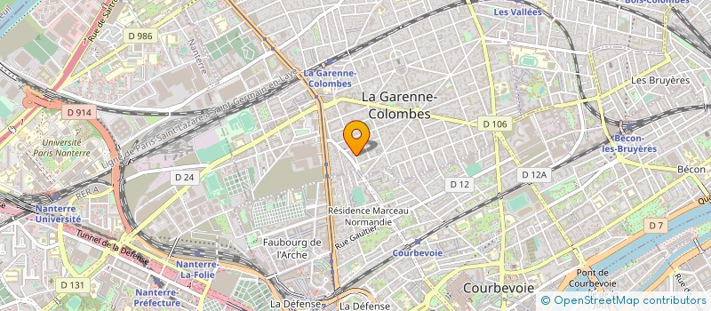 localisation de l'entreprise FLEURS ET NATURE EN BEAUTE à LA GARENNE-COLOMBES