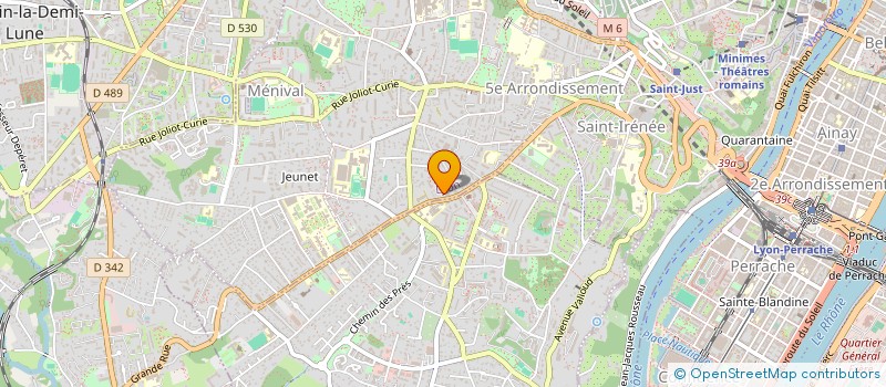 localisation de l'entreprise FLEURS ET VOLUPTE  OULLINS-PIERRE-BENITE