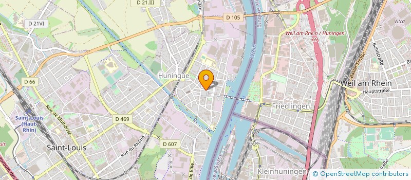 localisation de l'entreprise FLEURS FRIES  HUNINGUE