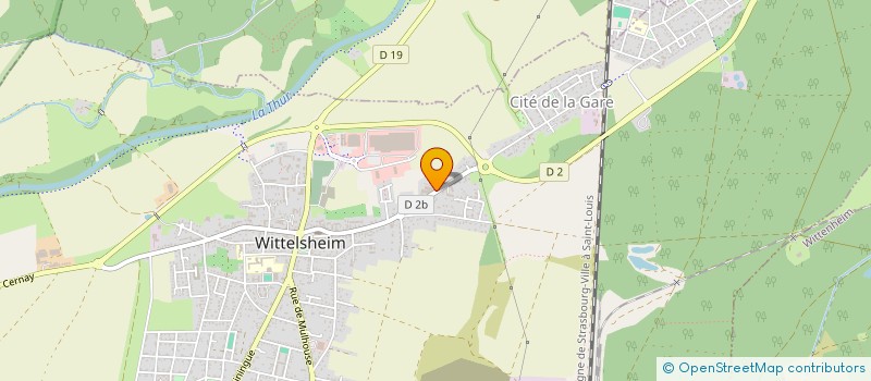 localisation de l'entreprise FLEURS LEITNER à WITTELSHEIM