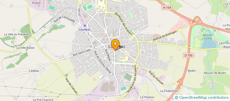 localisation de l'entreprise FLEURS PASSION à LOUDEAC