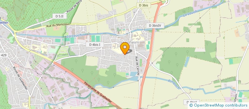localisation de l'entreprise FLEURS STEMPFLER à ISSENHEIM