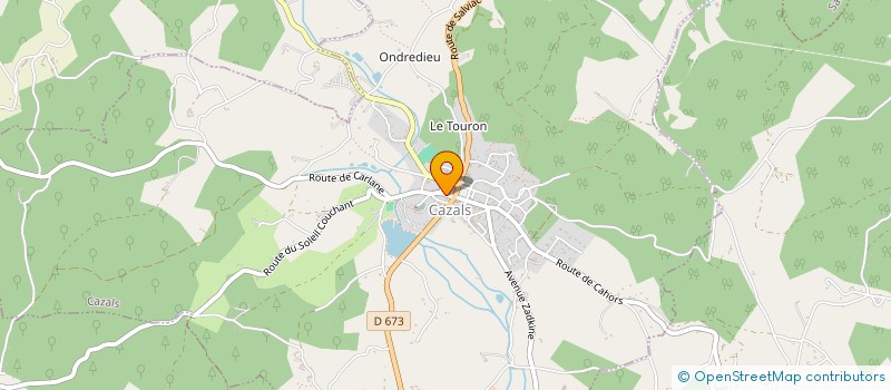 localisation de l'entreprise FLEURS THES AU JARDIN  CAZALS