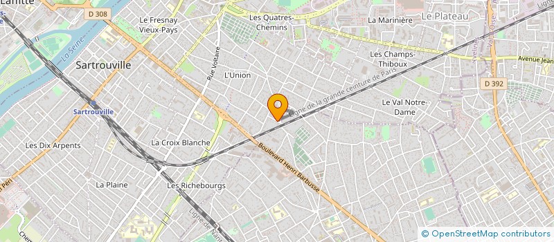 localisation de l'entreprise FLEURUS RENOVATION  HOUILLES