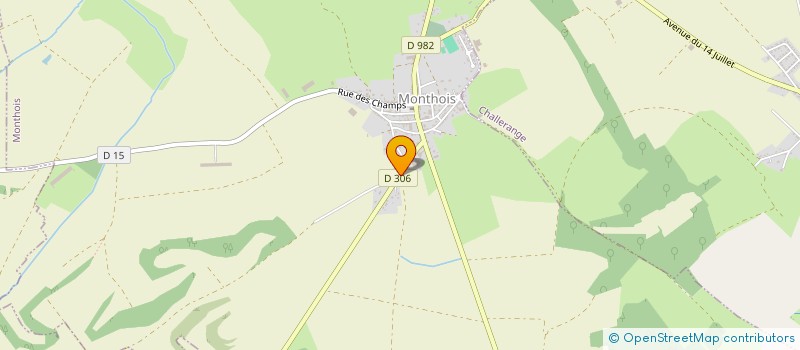 localisation de l'entreprise FLEURY à MONTHOIS