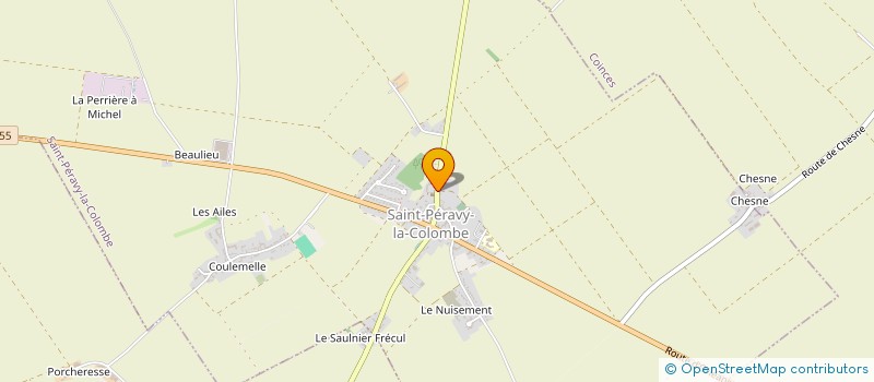 localisation de l'entreprise FLEURY à SAINT-PERAVY-LA-COLOMBE