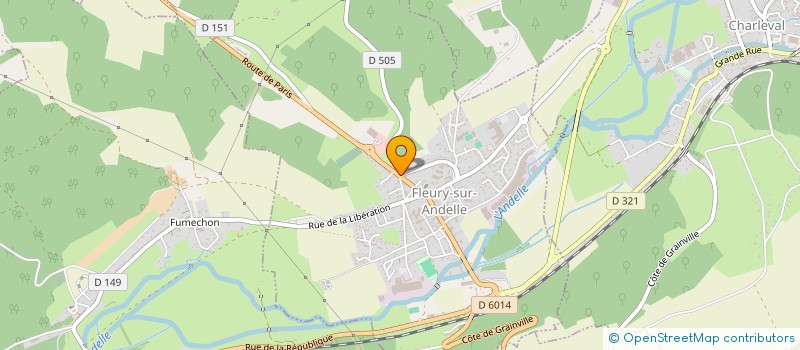 localisation de l'entreprise FLEURY 4F  BOSC-LE-HARD