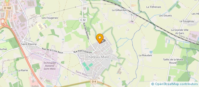 localisation de l'entreprise FLEURY  SAINT-MALO