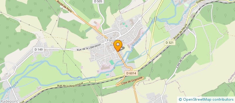 localisation de l'entreprise FLEURY AUTO à FLEURY-SUR-ANDELLE