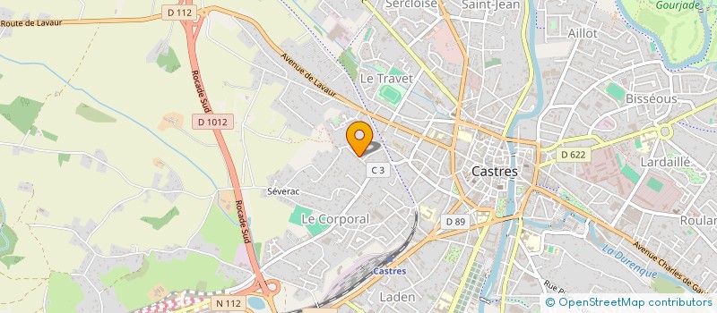 localisation de l'entreprise FLEURY CHAC  CASTRES