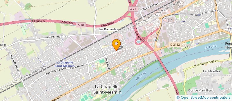 localisation de l'entreprise FLEURY & CO à LA CHAPELLE-SAINT-MESMIN